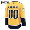 Nashville Predators Fanatics Premium Custom 2024-25 Heim Gelb Trikot - Kinder